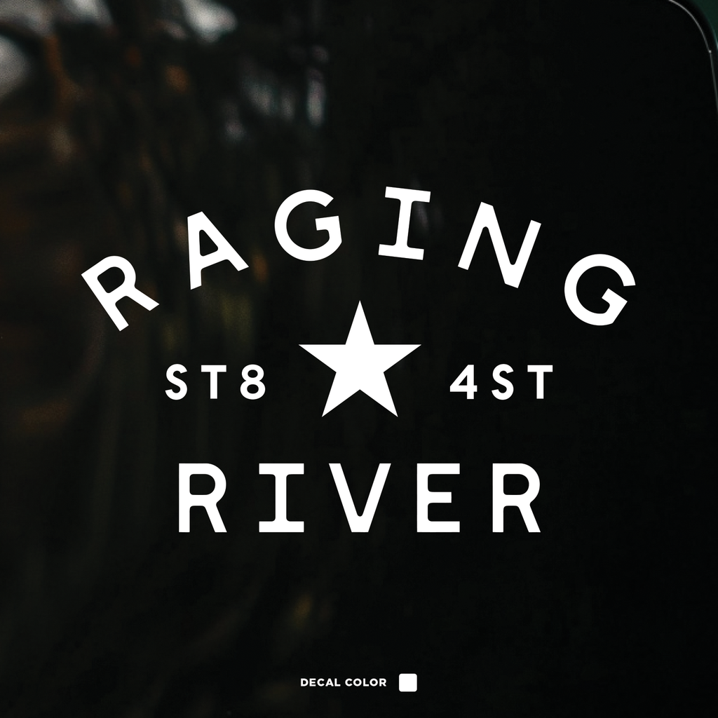 Raging River Decal